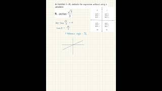Pre-Calculus/Trigonometry: Evaluate Without a Calculator #9 | Quick Tutorial #MathShorts #math #exam