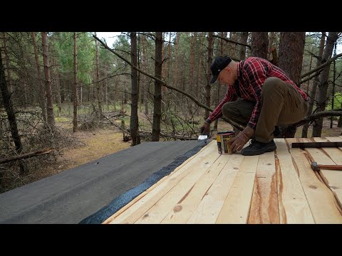 Off the grid cabin, Is it that easy to make a roof