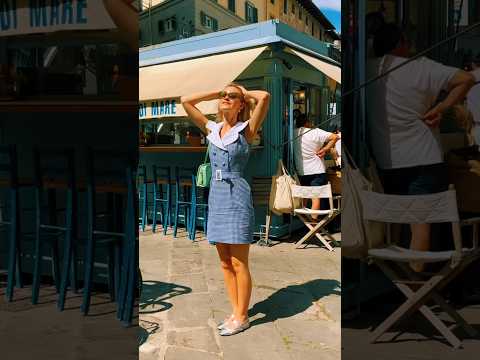 Wearing the newest dress I made in Florence💌 #vintage #sew #sewing #fashion #travel #florence