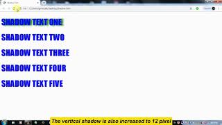 How to create Css Shadow Text