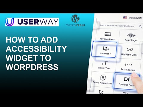 How to add accessibility  widget to WordPress website |  Make WordPress website ADA compliant  2021