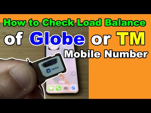 How to check load balance in Globe or TM