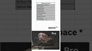 Remove Surname in Excel #excelclub #excel #exceltips #excelshortcuts