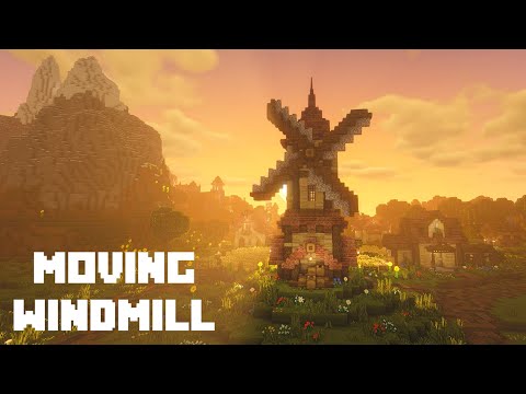 Minecraft Moving Windmill Tutorial! (Using Command Blocks)