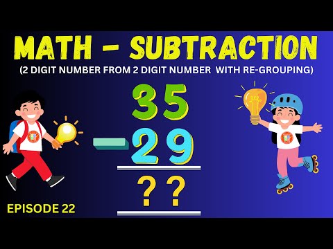 2-Digit Subtraction with Regrouping | Easy Step-by-Step Math for Kids #education #mathforkids