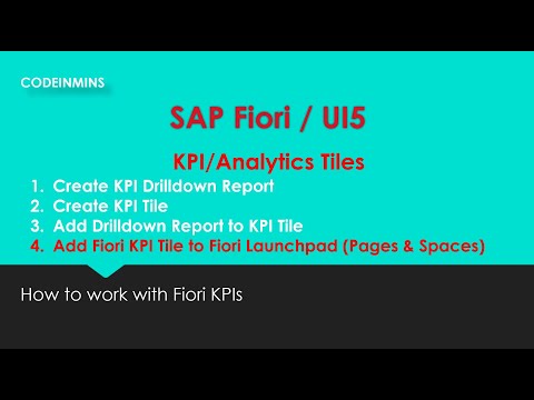 Part 3 - Create Fiori KPI Tile and configure on Launchpad (Pages & Spaces)