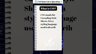#001 Quick CSS Interview Question! 🎓🌟 #cssinterview #shorts #css