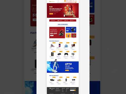 E-Commence Store Responsive Website And Web Design
