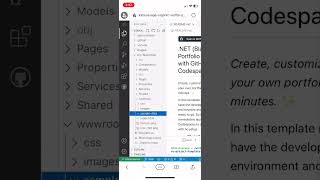 Code with your phone 📲 🤯Using @github Codespaces