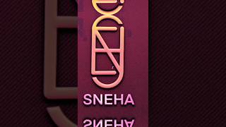 sneha name best logo design #shorts #trending #logo #graphicdesign #art #logomaker #logo
