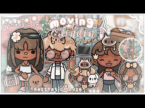 *MOVING* to LONDON!? 🌸🥞⭐️ ༉‧₊˚✧ /VOICED london diaries !!/ toca boca roleplay