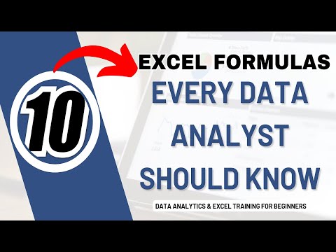 10 EXCEL FORMULAS EVERY DATA ANALYST SHOULD KNOW