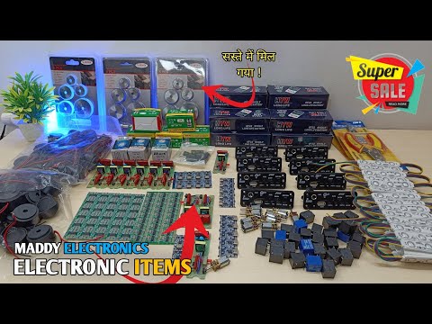 Cheapest Electronic Items Unboxing | Maddy Electronics Store | Electronic Components Unboxing
