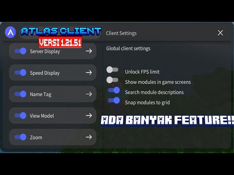 CLIENT TERBARU TERKEREN TERGOKIL ‼️‼️#mcpe  #clientmcpe #atlasclient #Jaya1408
