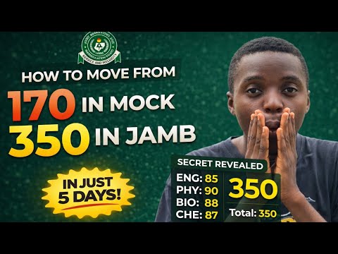 Only 3 Days Left: How to Still Score 350+ in 2026 JAMB
