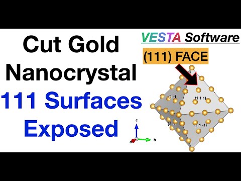 Cut Gold Nanocrystal In VESTA (new method)