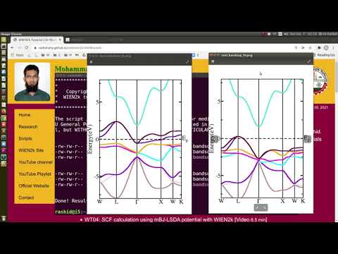 WTB08: Use previously saved scf calculation results to produce better quality band structure [বাংলা]