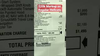 $20,000 in Dealer #Markup on regular #Hellcats #short #dodge #challenger #hellcat #widebody #insane
