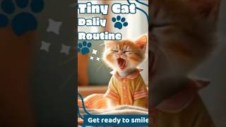 Tiny Cat Daliy Routine! 🐾😺🔥 "قطه"#cat #viralvideo #ai #viralshort #viralvideo