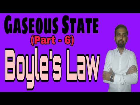 Boyle's Law l Gaseous State