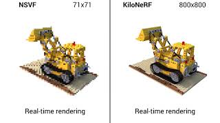 KiloNeRF: Speeding up Neural Radiance Fields with Thousands of Tiny MLPs