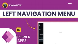 Create Left Navigation Menu Component in PowerApps Easily !