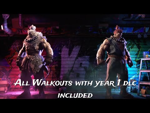 Street Fighter 6 UPDATED all characters walkout (year 1 dlc included)