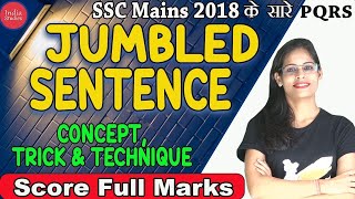 SSC Mains PARAJUMBLE SENTENCE   Previous Year Session  SSC PQRS Questions  Para jumbled Sentences 1