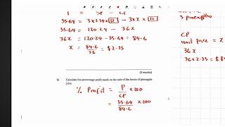 January 2025 CSEC Mathematics Paper 2 Solutions and Tips