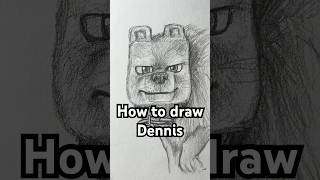 How to draw Dennis the Wolf from Minecraft! Easy! #art #minecraft #drawing