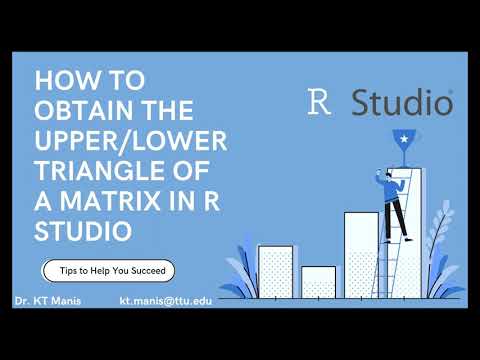 How to obtain the upper/lower triangle of a matrix in R