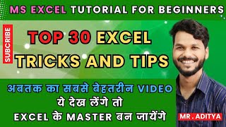 OMG 😱 Top 30 Excel Tricks and Tips in 50 Minutes | Top 30 Advanced Excel Tips for 2024 #excel #tips