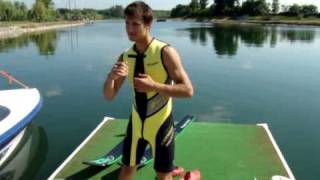 sci nautico a piedi nudi barefoot waterski  recetto italy