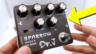 Is it GOOD? JOYO Dr J Sparrow DI Bass Pedal Review | Tone Demo & Sound Test