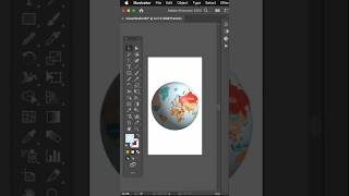 How To Create 3D Globe In Illustrator #adobeillustratortipisandtricks #viralshorts #usmanstudio485