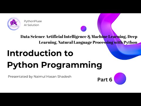 Data Science with Python: Conquer Python Basics (Part 6) #datascience #python #AI #ML #DL #nlp