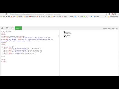 fa-ul and fa-list (Font Awesome)