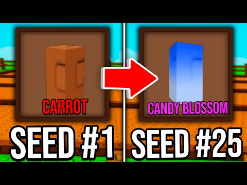 Grow a Garden but my Seeds Upgrade.. (Carrot Noob to Candy Blossom)