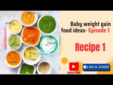 Baby Weight Gain Food Ideas for 6–12 Months | Easy & Healthy Recipe | Ep.1 #baby #shorts #trending 
