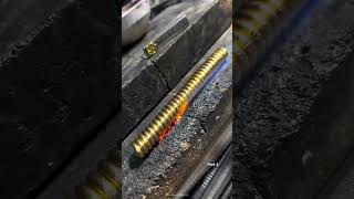 Making a gold chain #shorts #viralvideo #goldringmaking