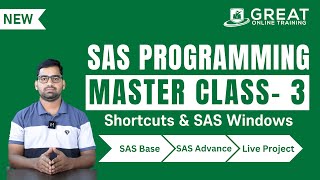 SAS Programming Master Classes: Keyboard Shortcuts & SAS Windows - 03 | Learn SAS Tutorial Free
