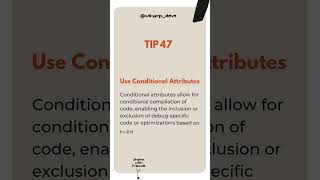 Tip 47 of 100: Use Conditional Attributes #coding #codinghacks #csharp #codingbasics
