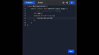 Create java multiplication program | java tutorial for beginners | #javashorts  #javatutorial