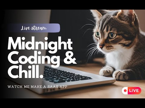 Watch me make a SAAS app from scratch | Midnight Coding Live Stream | Next js