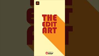 Text Shadow Effect | Illustrator | Noob vs Pro Editor | Tutorial | The Edit Art | Beginner | Shorts