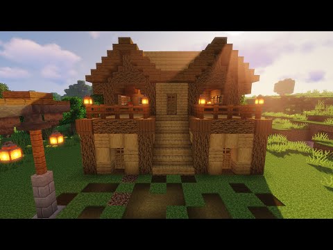 Minecraft: How to Build a Wooden Survival House| Minecraft Tutorial