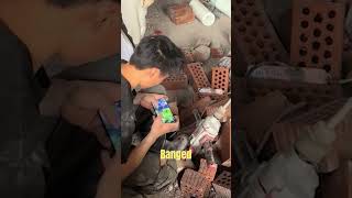 He faked working with a drill… then got caught #workfail #funnyvideo