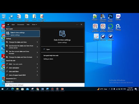 ضبط الوقت والتاريخ واللغة في ويندوز 10 (Date & time settings)