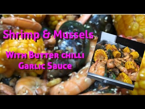 Shrimp and mussels with butter chili garlic sauce #4