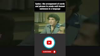 what is the meaning of syntax? # #comedy #comedyfilms #funny #funnyenglish #